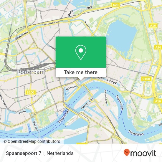 Spaansepoort 71, 3011 MN Rotterdam kaart