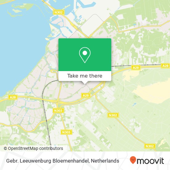Gebr. Leeuwenburg Bloemenhandel, 3843 Harderwijk kaart