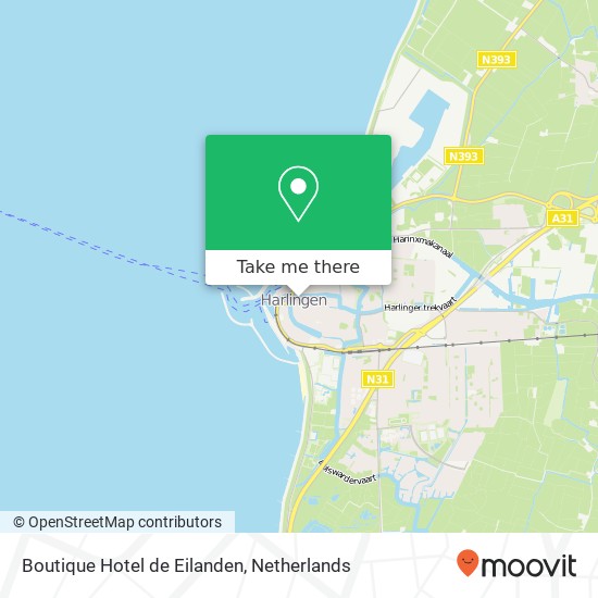 Boutique Hotel de Eilanden kaart