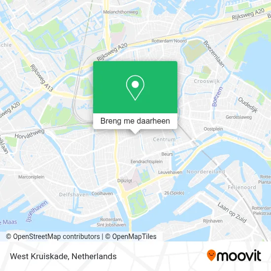 West Kruiskade kaart