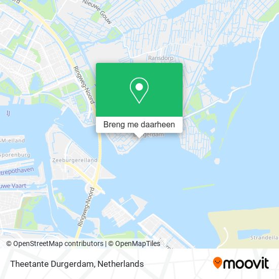 Theetante Durgerdam kaart