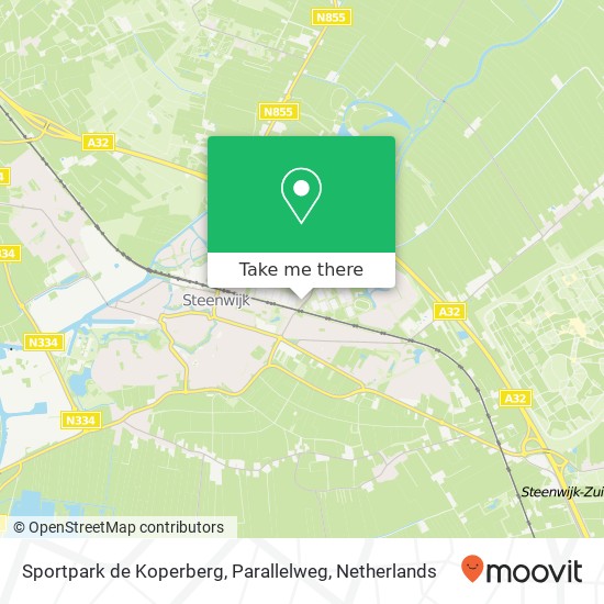 Sportpark de Koperberg, Parallelweg kaart