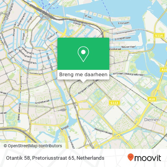 Otantik 58, Pretoriusstraat 65 kaart