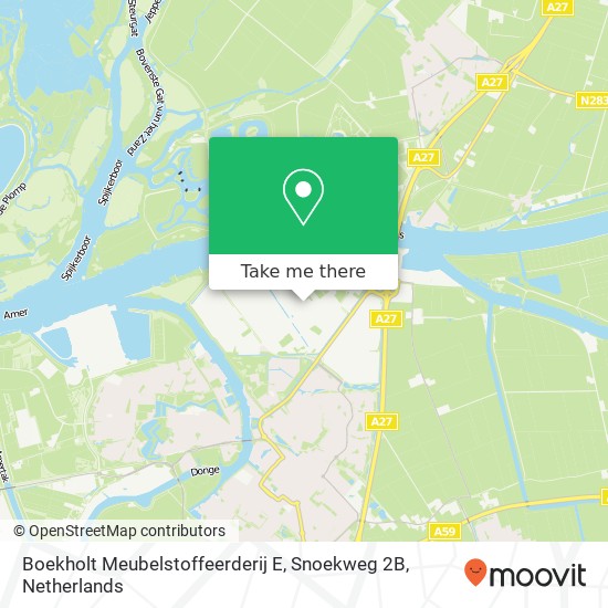 Boekholt Meubelstoffeerderij E, Snoekweg 2B kaart