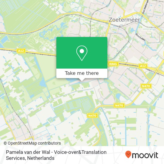 Pamela van der Wal - Voice-over&Translation Services kaart