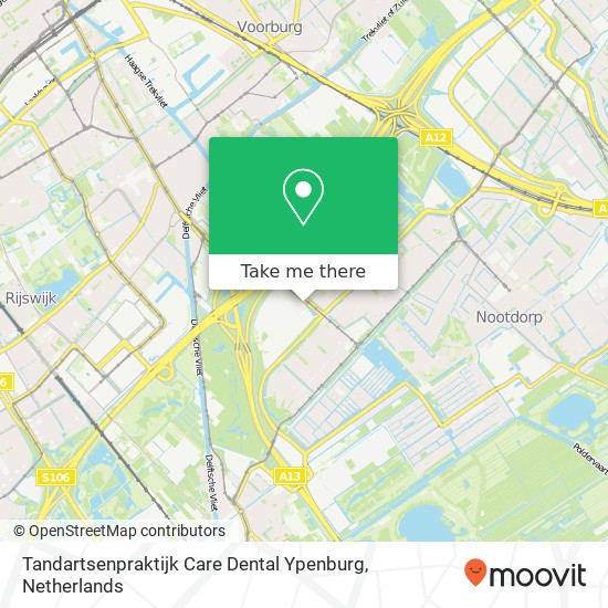 Tandartsenpraktijk Care Dental Ypenburg, Laan van Waalhaven kaart