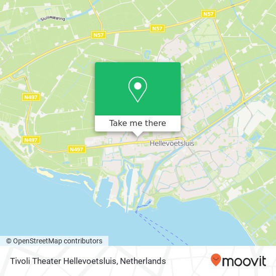 Tivoli Theater Hellevoetsluis kaart