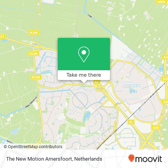 The New Motion Amersfoort kaart