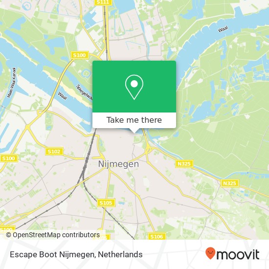 Escape Boot Nijmegen kaart