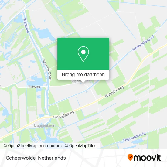 Scheerwolde kaart