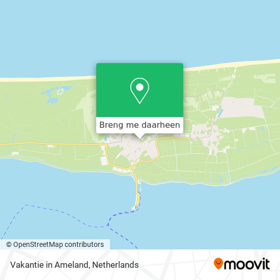 Vakantie in Ameland kaart