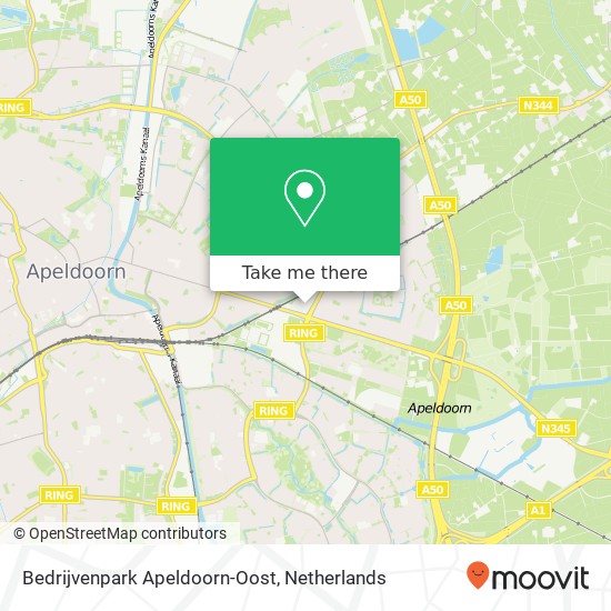 Bedrijvenpark Apeldoorn-Oost kaart