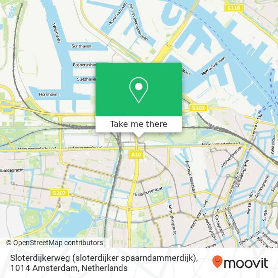 Sloterdijkerweg (sloterdijker spaarndammerdijk), 1014 Amsterdam kaart