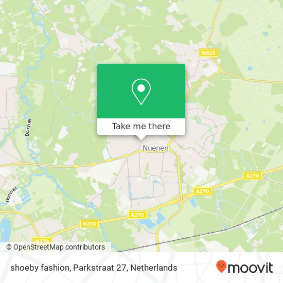 shoeby fashion, Parkstraat 27 kaart