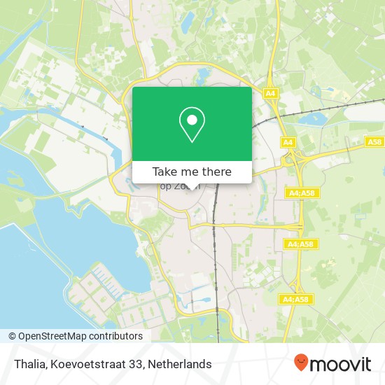 Thalia, Koevoetstraat 33 kaart