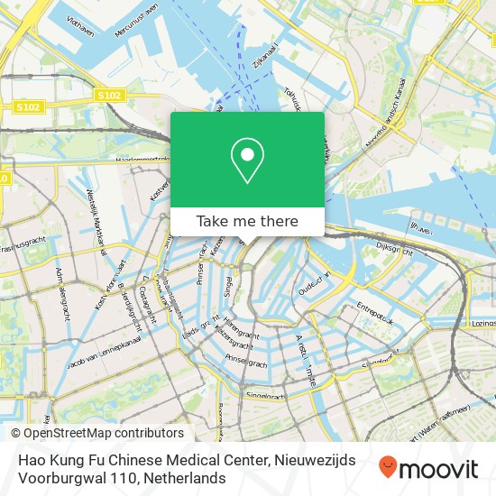 Hao Kung Fu Chinese Medical Center, Nieuwezijds Voorburgwal 110 kaart