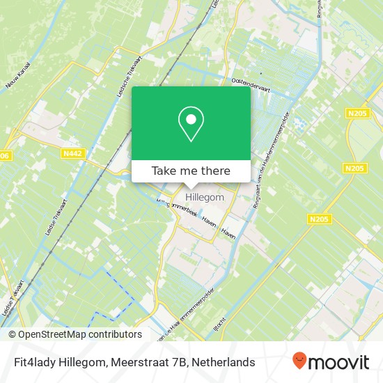 Fit4lady Hillegom, Meerstraat 7B kaart