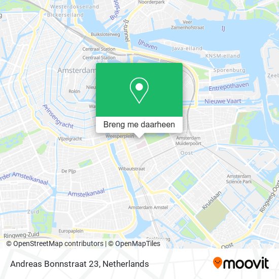 Andreas Bonnstraat 23 kaart