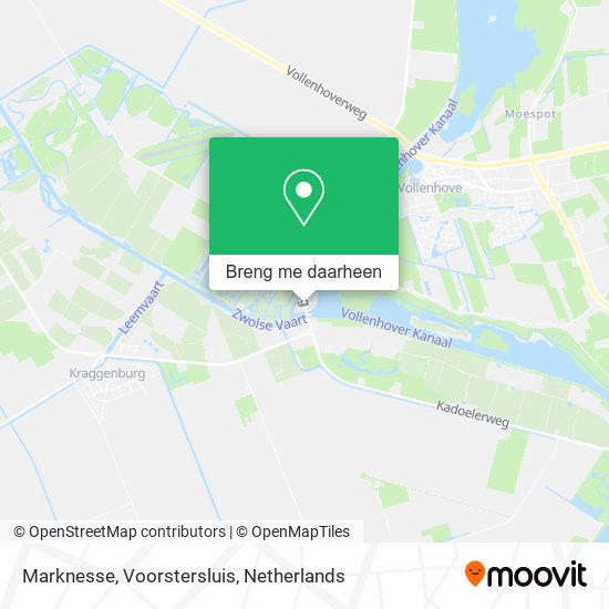 Marknesse, Voorstersluis kaart