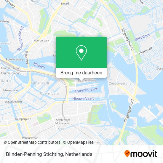 Blinden-Penning Stichting kaart