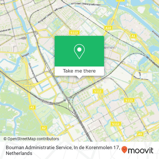 Bouman Administratie Service, In de Korenmolen 17 kaart