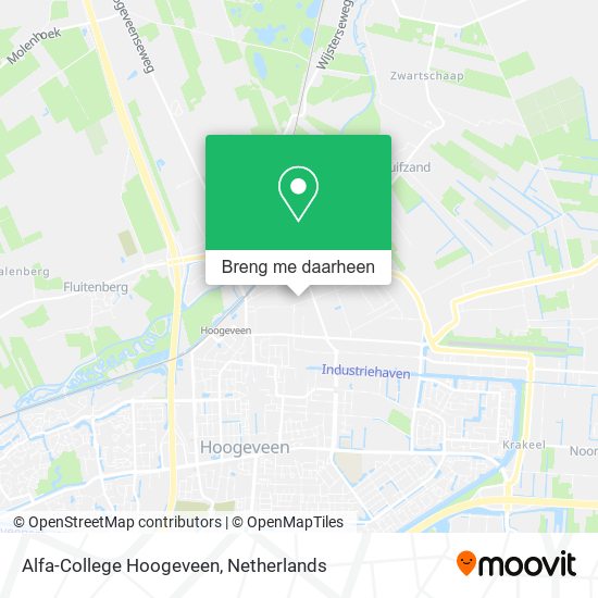 Alfa-College Hoogeveen kaart