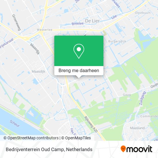 Bedrijventerrein Oud Camp kaart