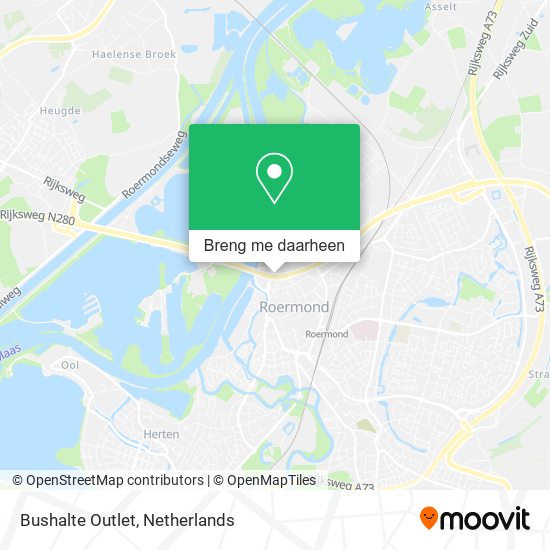 Bushalte Outlet kaart