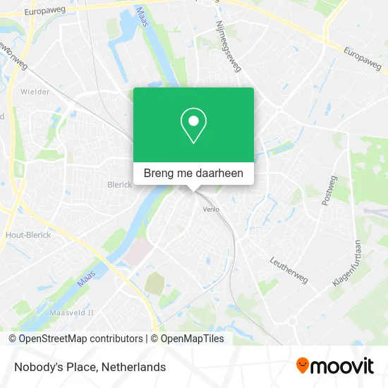 Nobody's Place kaart