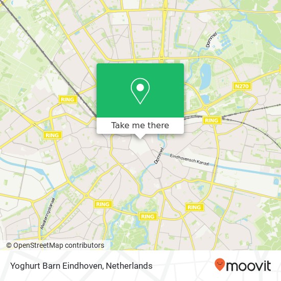 Yoghurt Barn Eindhoven kaart