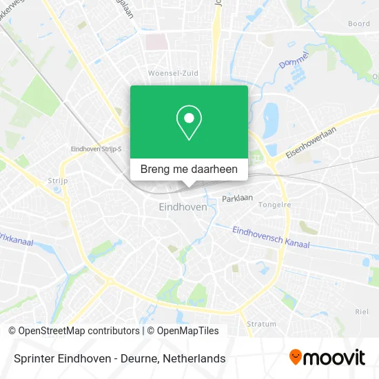 Sprinter Eindhoven - Deurne kaart