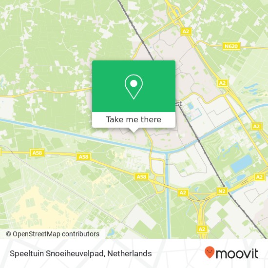 Speeltuin Snoeiheuvelpad kaart