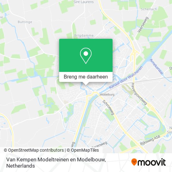 Van Kempen Modeltreinen en Modelbouw kaart