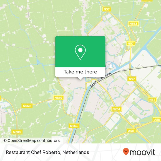 Restaurant Chef Roberto kaart