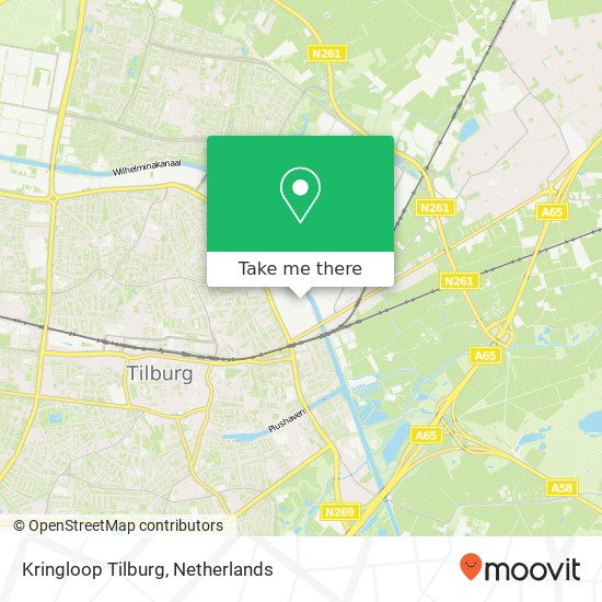 Kringloop Tilburg kaart
