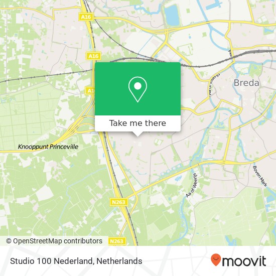 Studio 100 Nederland kaart