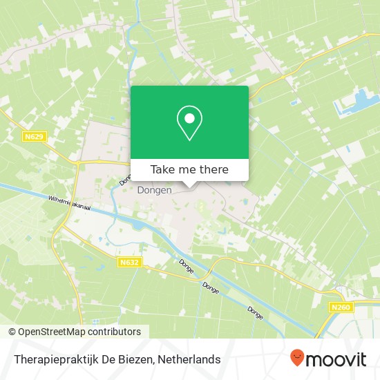 Therapiepraktijk De Biezen kaart