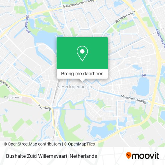 Bushalte Zuid Willemsvaart kaart