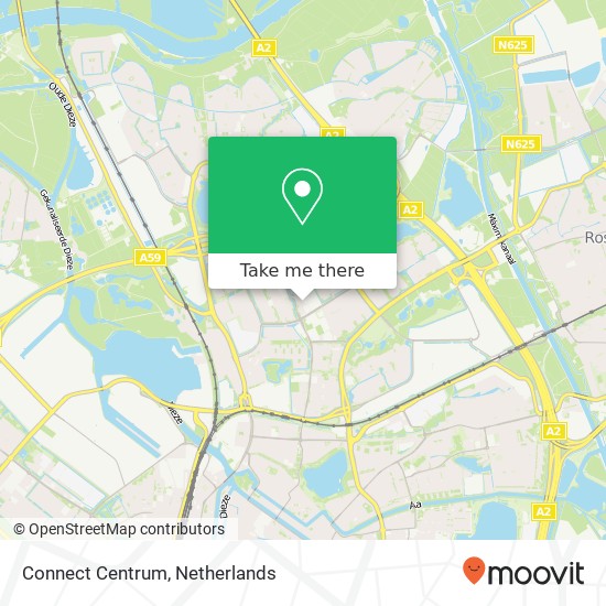 Connect Centrum kaart