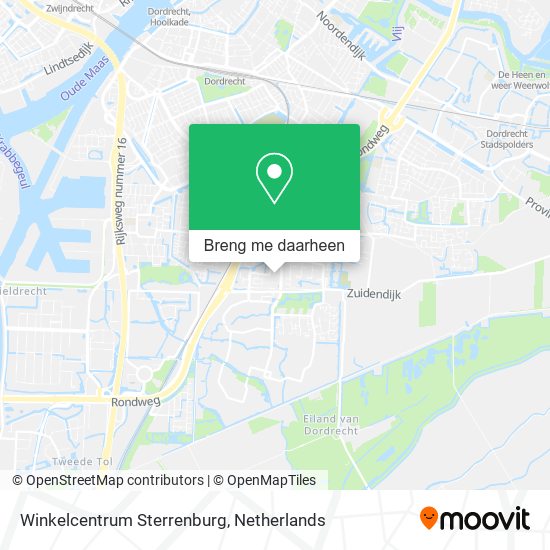 Winkelcentrum Sterrenburg kaart