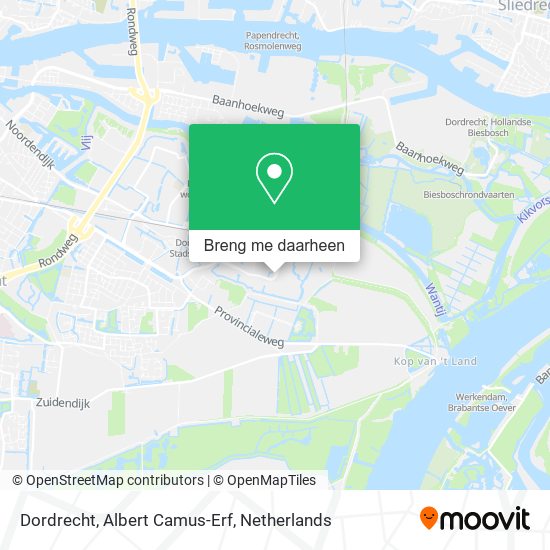 Dordrecht, Albert Camus-Erf kaart