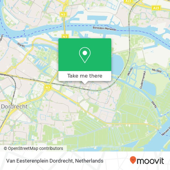 Van Eesterenplein Dordrecht kaart