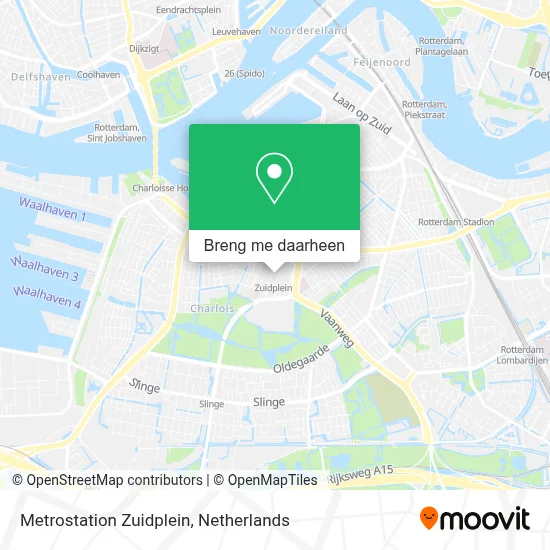 Metrostation Zuidplein kaart