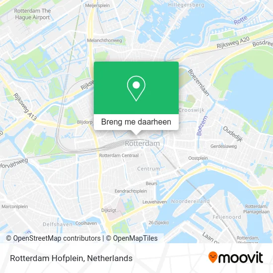 Rotterdam Hofplein kaart