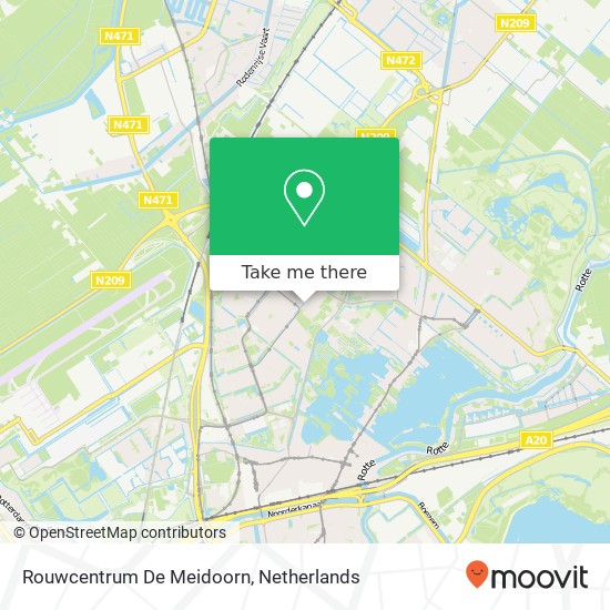 Rouwcentrum De Meidoorn kaart
