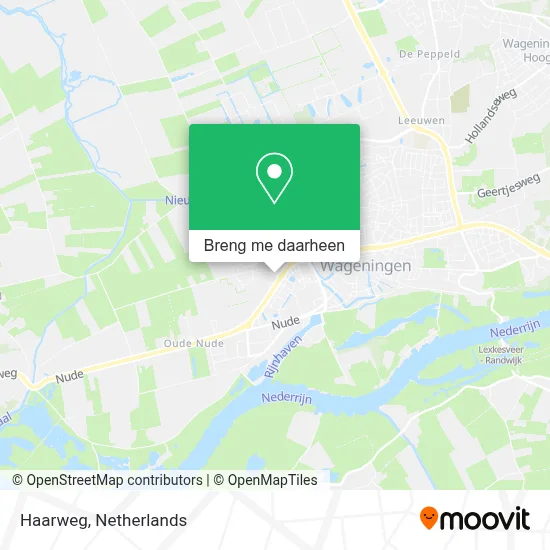 Haarweg kaart