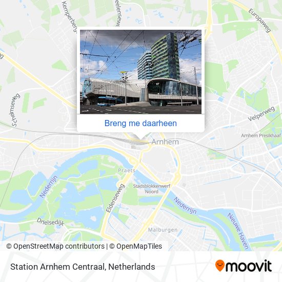 Station Arnhem Centraal kaart