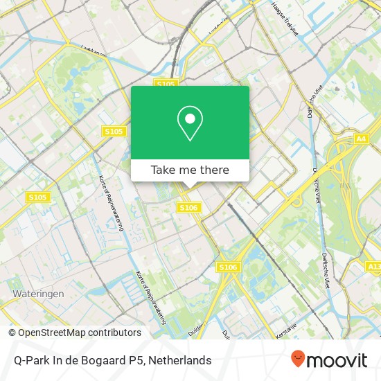 Q-Park In de Bogaard P5 kaart