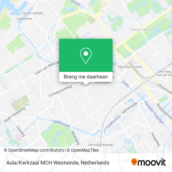 Aula/Kerkzaal MCH Westeinde kaart