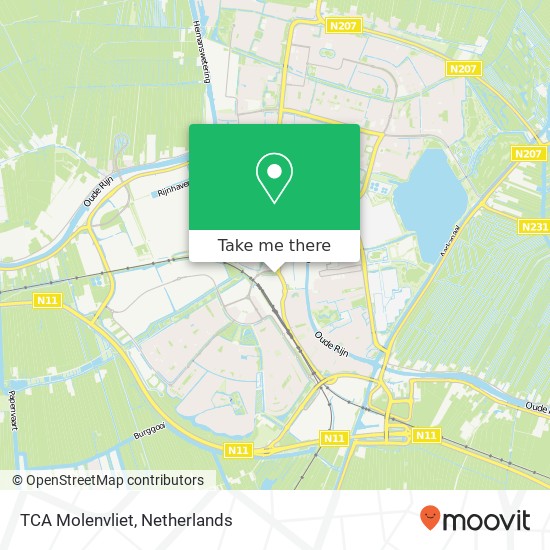 TCA Molenvliet kaart